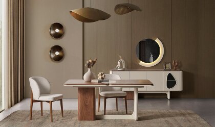 Medusa Home Mobilya - Enna Ceviz Yemek Odası