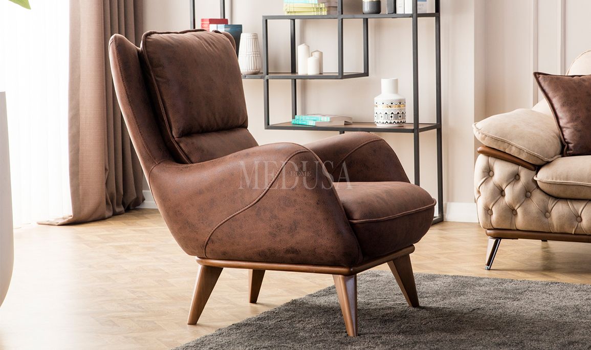 Medusa Home Mobilya - Enza Berjer Kahve