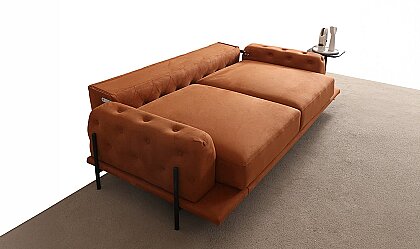 Medusa Home Mobilya - Eos Antik Kapitoneli Colored Koltuk Takımı