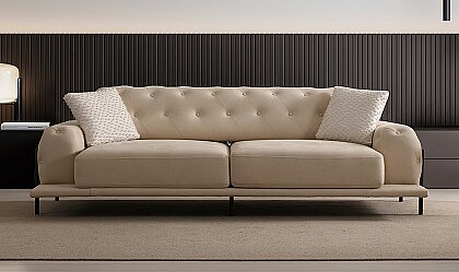 Medusa Home Mobilya - Eos Antik Kapitoneli Colored Koltuk Takımı