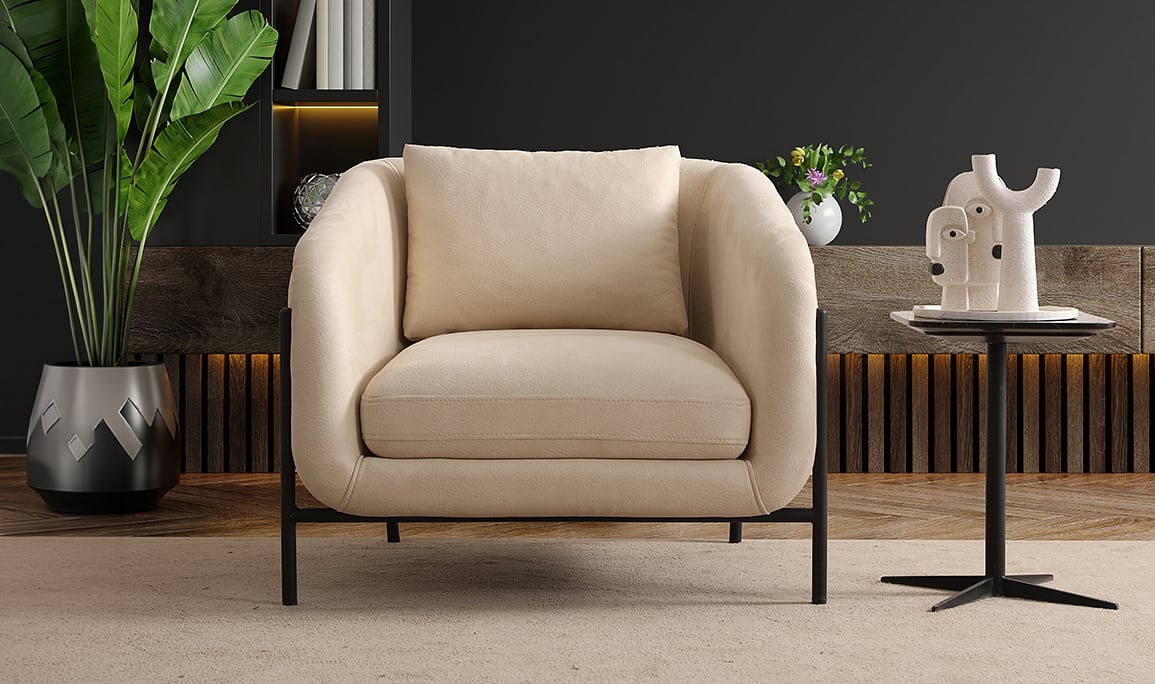 Medusa Home Mobilya - Eos Antik Kapitoneli Colored Koltuk Takımı