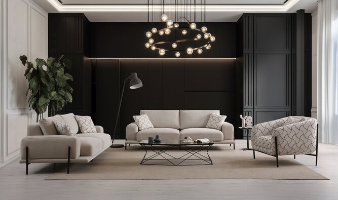 Medusa Home Mobilya - Eos Koltuk Takımı - Modern Koltuk Takımları