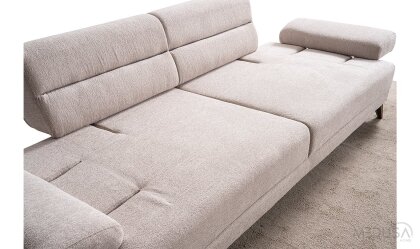 Medusa Home Mobilya - Ephora Krem Üçlü Koltuk