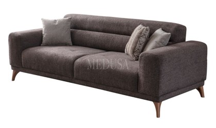 Medusa Home - Epsila Üçlü Koltuk Kahve Medusa Home - Epsila Üçlü Koltuk Kahve