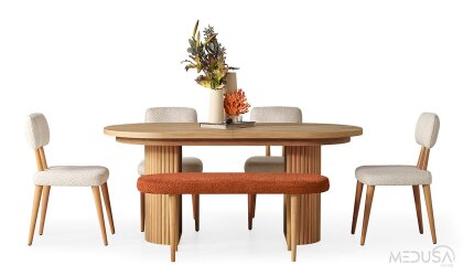 Medusa Home Mobilya - Esco Bohem Yemek Masası