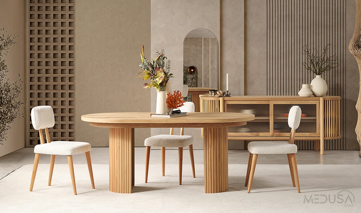 Medusa Home Mobilya - Esco Bohem Yemek Odası