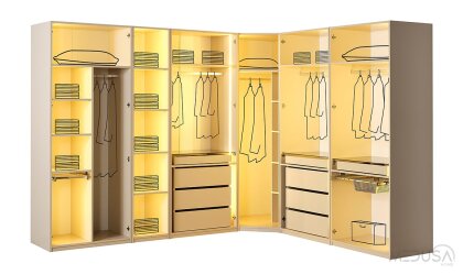 Medusa Home Mobilya - Esila Köşe Gardırop