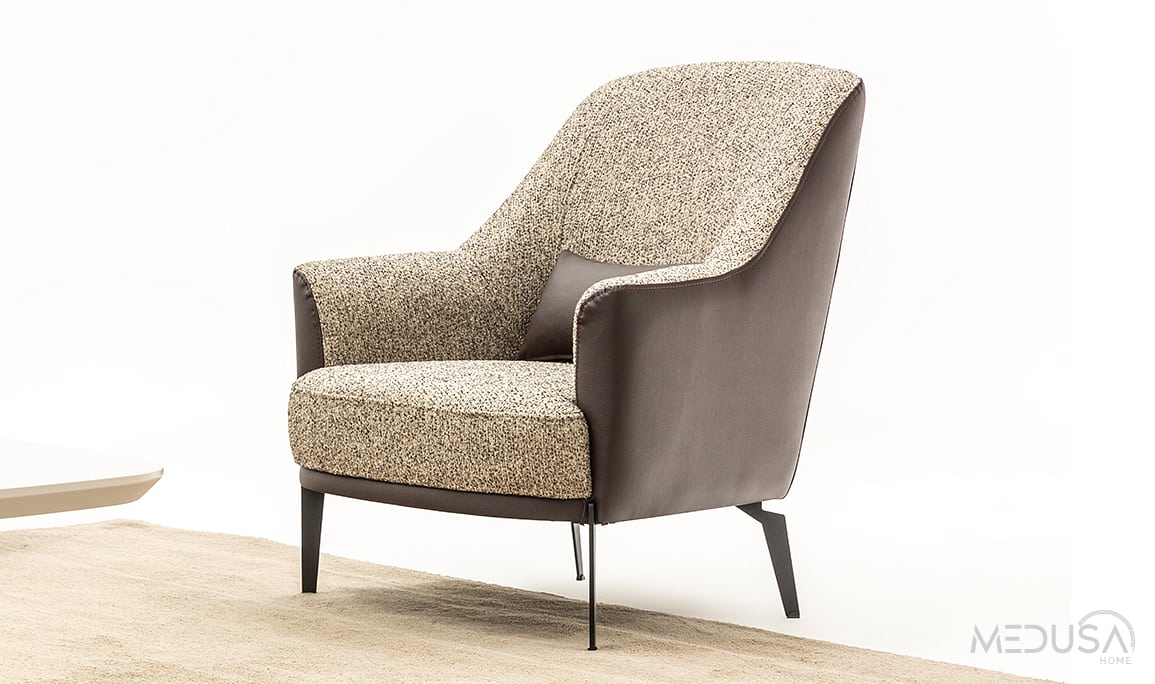 Medusa Home Mobilya - Esse Brown Berjer