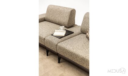 Medusa Home Mobilya - Esse Brown Modüler Koltuk Takımı