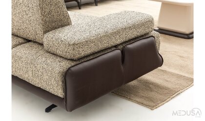 Medusa Home Mobilya - Esse Brown Üçlü Koltuk