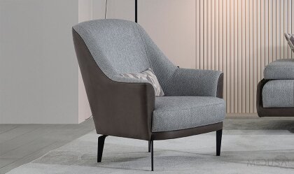 Medusa Home - Esse Gri Nubuk Berjer Medusa Home - Esse Gri Nubuk Berjer
