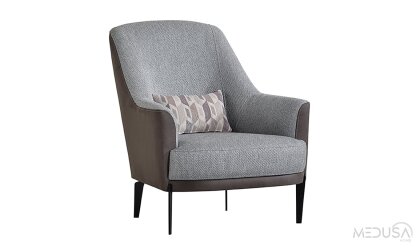 Medusa Home Mobilya - Esse Gri Nubuk Berjer