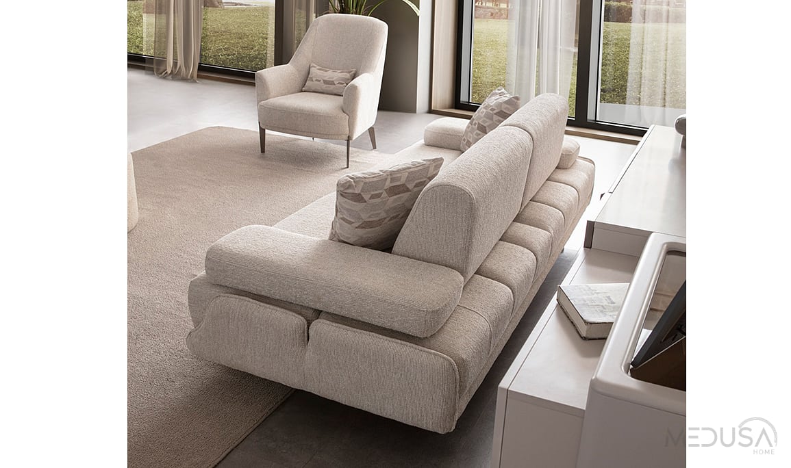 Medusa Home Mobilya - Esse Krem Koltuk Takımı
