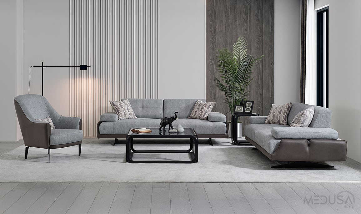 Medusa Home Mobilya - Esse Nubuk Koltuk Takımı