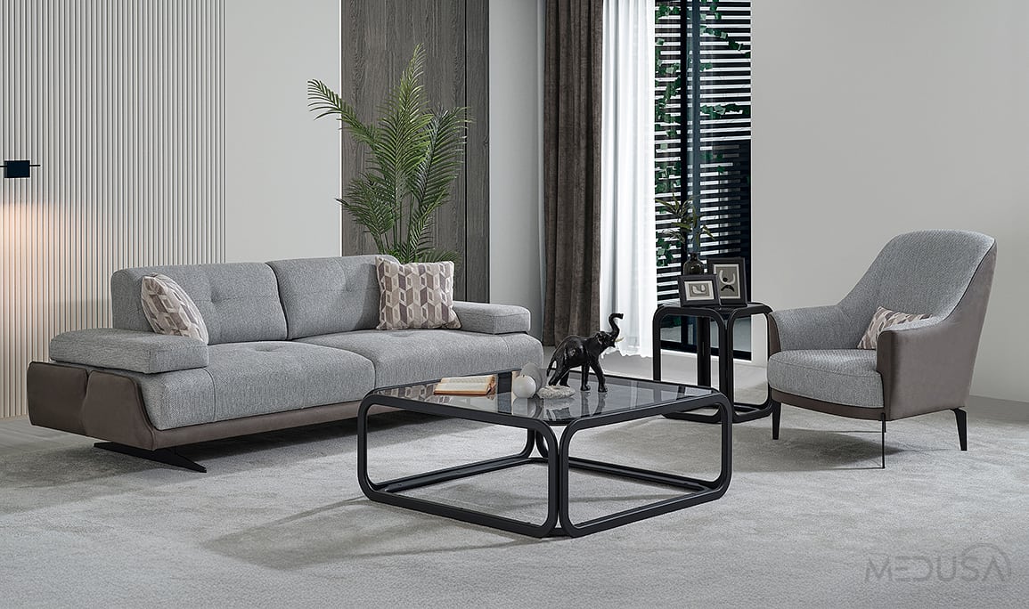Medusa Home Mobilya - Esse Nubuk Koltuk Takımı