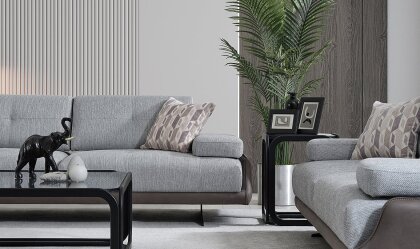 Medusa Home Mobilya - Esse Nubuk Üçlü Koltuk