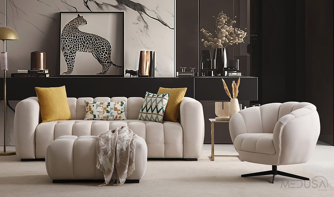 Medusa Home Mobilya - Estanze Üçlü Koltuk