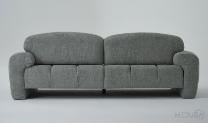 Medusa Home Mobilya - Ethan Antrasit Üçlü Koltuk