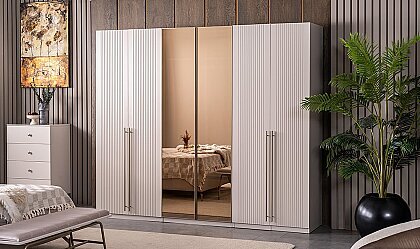 Medusa Home Mobilya - Eva 6 Kapaklı Gardırop