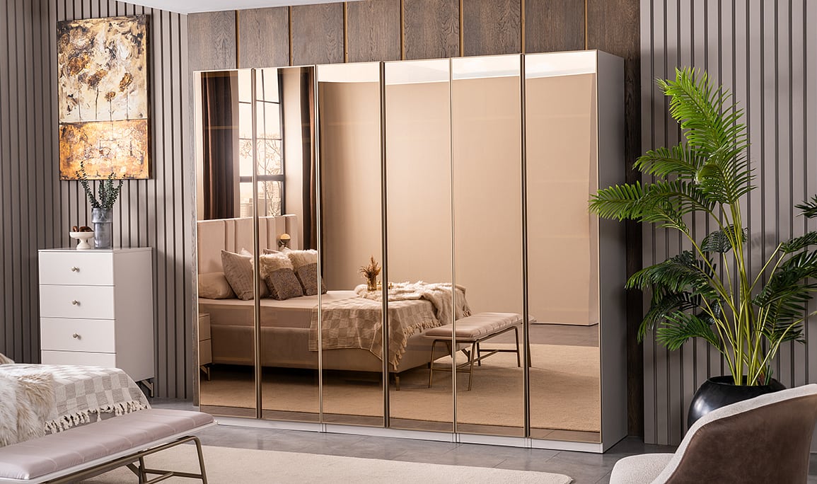 Medusa Home Mobilya - Eva Full Mirror Gardırop