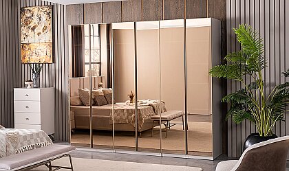 Medusa Home Mobilya - Eva Full Mirror Gardırop