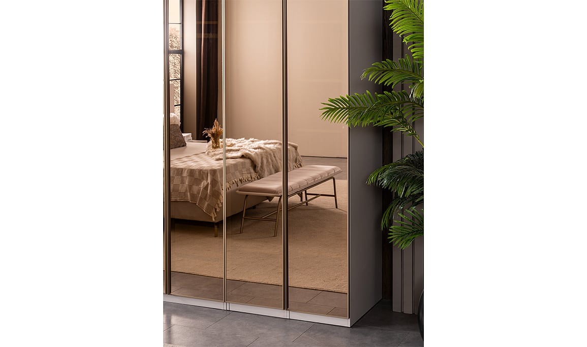 Medusa Home Mobilya - Eva Full Mirror Gardırop
