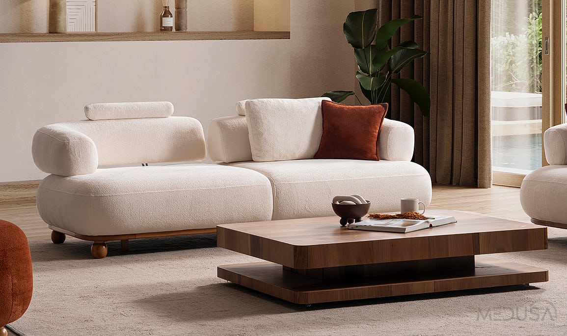 Medusa Home Mobilya - Exen Üçlü Koltuk