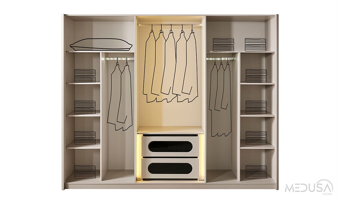 Medusa Home Mobilya - Eyfel Gardırop V3