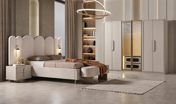 Medusa Home Mobilya - Eyfel Yatak Odası - Modern Yatak Odası