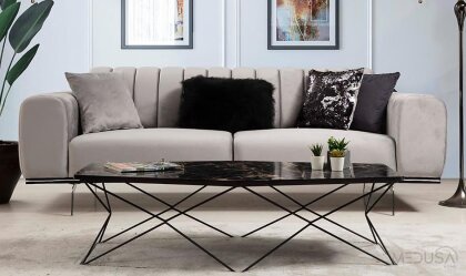 Medusa Home - Eylül Krem Üçlü Koltuk Medusa Home - Eylül Krem Üçlü Koltuk