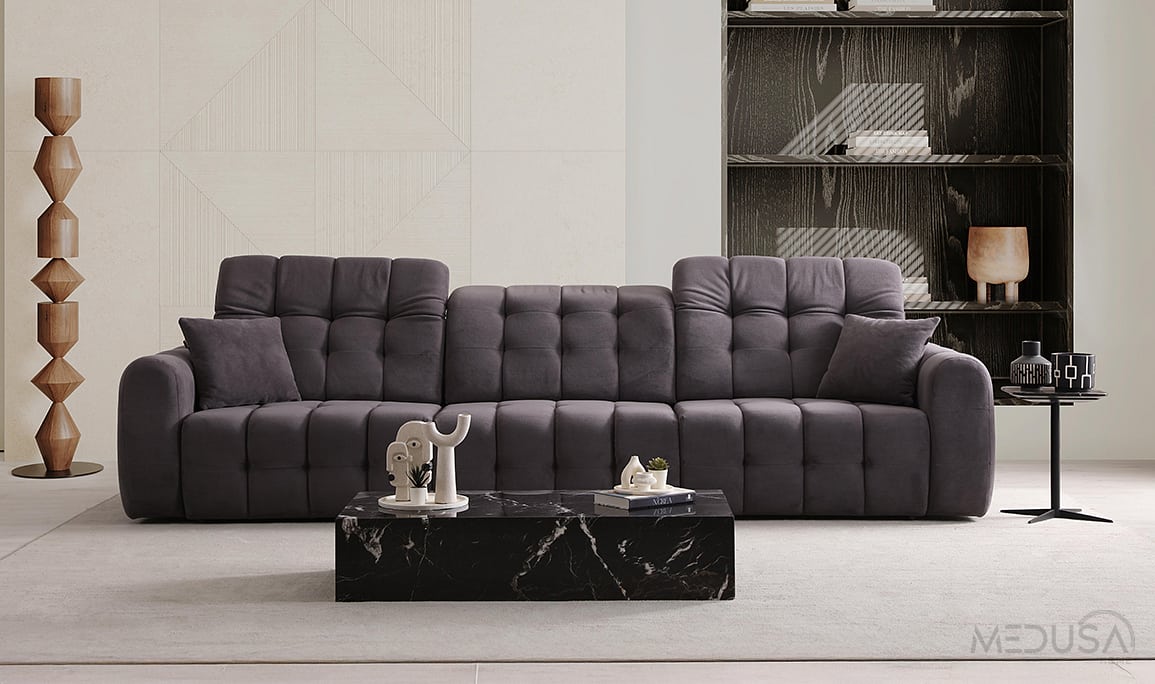 Medusa Home Mobilya - Ezio Storm Motorlu Dörtlü Koltuk