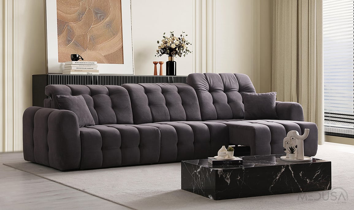 Medusa Home Mobilya - Ezio Storm Motorlu Dörtlü Koltuk