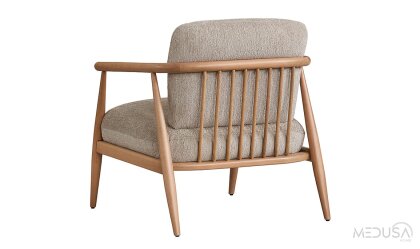 Medusa Home Mobilya - Fabio Ahşap Kollu Berjer