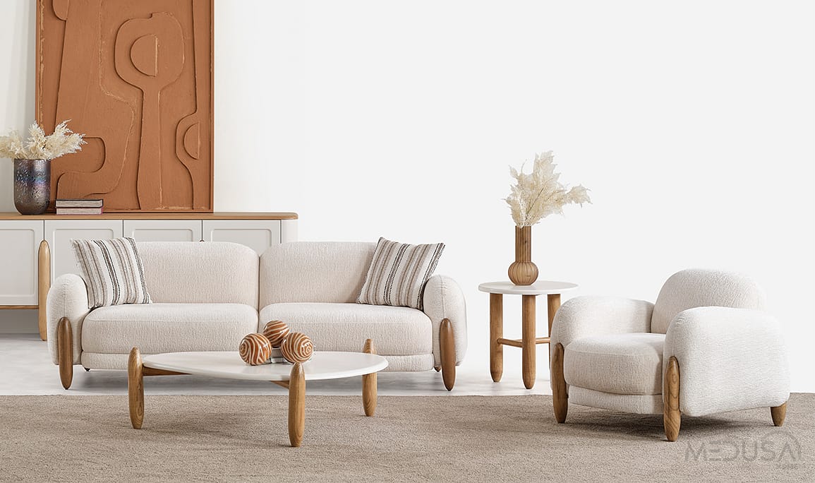 Medusa Home Mobilya - Fabio Üçlü Koltuk