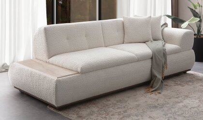 Medusa Home - Felicita Beyaz Üçlü Koltuk Medusa Home - Felicita Beyaz Üçlü Koltuk