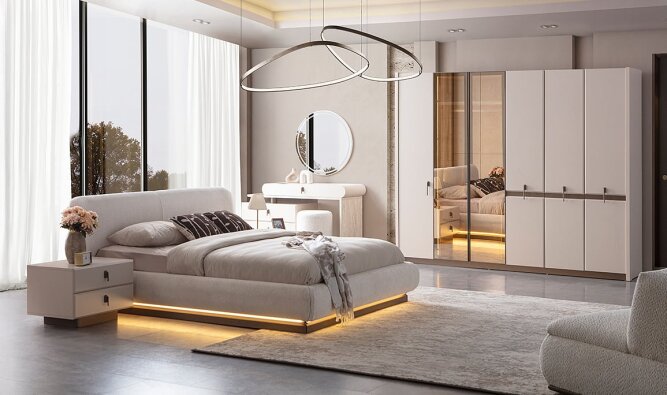 Medusa Home Mobilya - Felicita Yatak Odası - Modern Yatak Odası