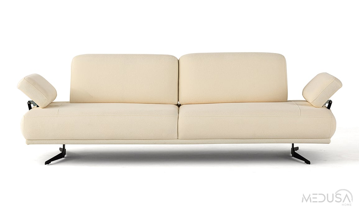 Medusa Home Mobilya - Fenikser Krem Üçlü Koltuk
