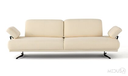 Medusa Home Mobilya - Fenikser Krem Üçlü Koltuk