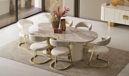 Medusa Home Mobilya - Feralla Luxury Yemek Masası