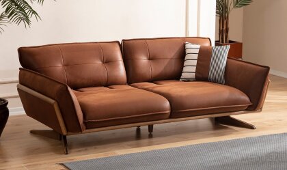 Medusa Home Mobilya - Fiona Kahve Üçlü Koltuk