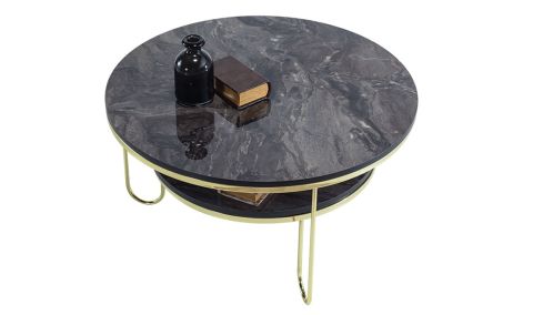 Medusa Home Mobilya - Flamingo Gold Orta Sehpa