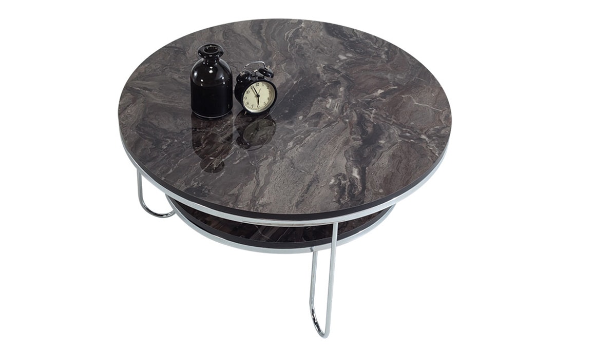 Medusa Home Mobilya - Flamingo Silver Orta Sehpa