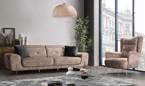 Medusa Home Mobilya - Flora Kahve Koltuk Takımı
