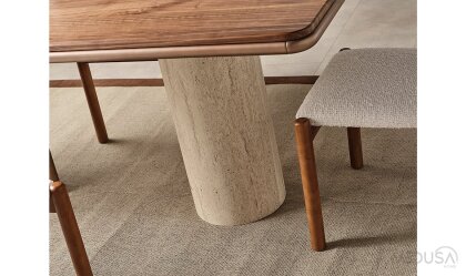 Medusa Home Mobilya - Floransa Ceviz Yemek Masası