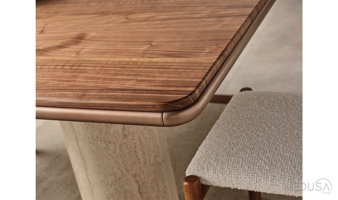 Medusa Home Mobilya - Floransa Ceviz Yemek Masası