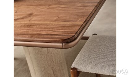 Medusa Home Mobilya - Floransa Ceviz Yemek Masası