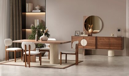 Medusa Home - Floransa Ceviz Yemek Odası Medusa Home - Floransa Ceviz Yemek Odası