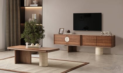 Medusa Home Mobilya - Floransa Ceviz Yemek Odası