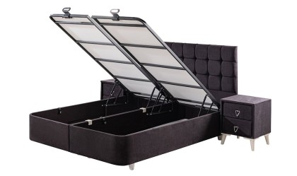 Medusa Home Mobilya - Flores Set Baza Başlık Yatak
