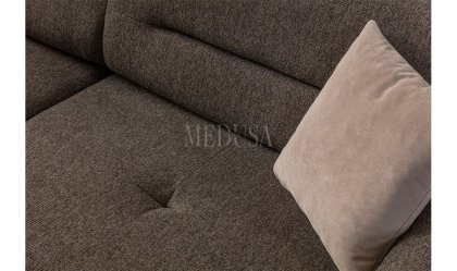 Medusa Home Mobilya - Floria Üçlü Koltuk Kahve